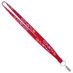3/4" Recycled Euro Soft Lanyard (QuickShip) 18-24 Days - Red 3/4" Recycled Euro Soft Lanyard (QuickShip) 18-24 Days - Red