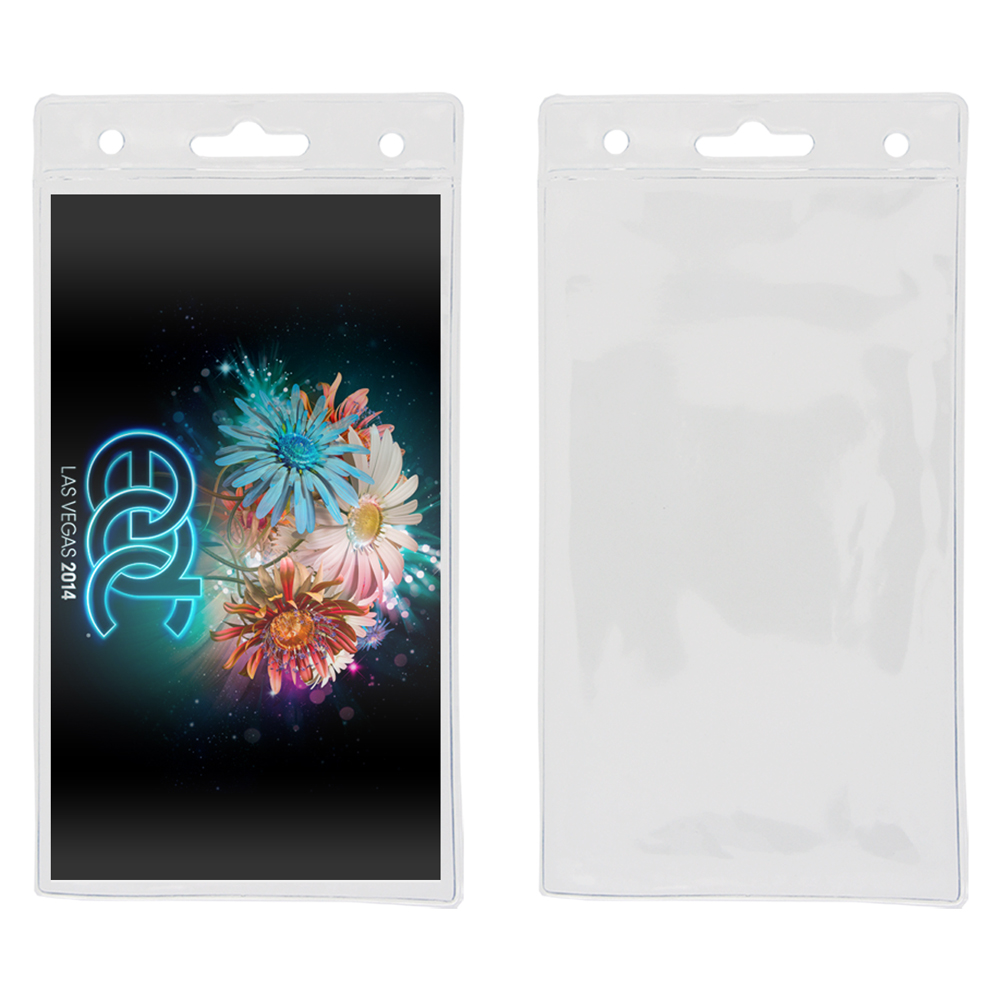 Blank Clear ID/Badge Holder 4.25Wx8H 1 Blank Clear ID/Badge Holder 4.25Wx8H 1