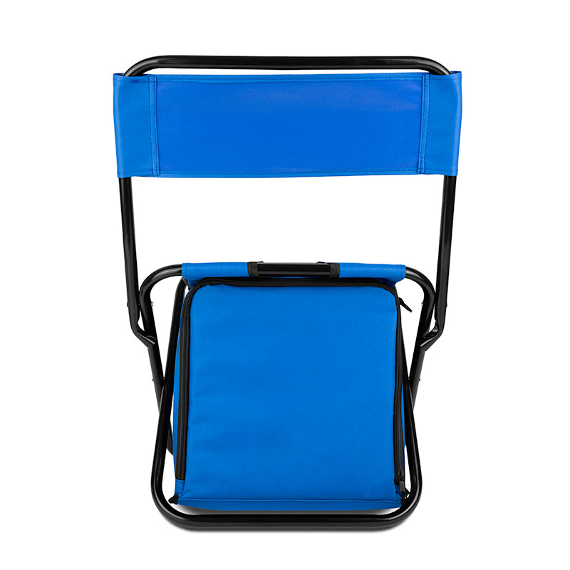 Folding Chair w/24 Can Cooler Bag & Pockets 1