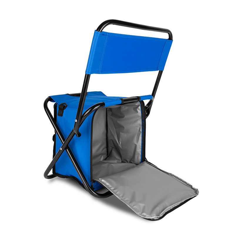 Folding Chair w/24 Can Cooler Bag & Pockets 1