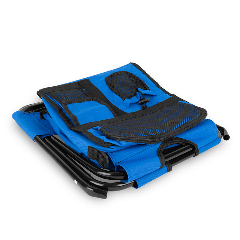 Folding Chair w/24 Can Cooler Bag & Pockets 1