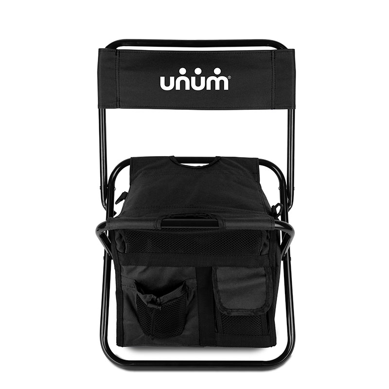 Folding Chair w/24 Can Cooler Bag & Pockets 1