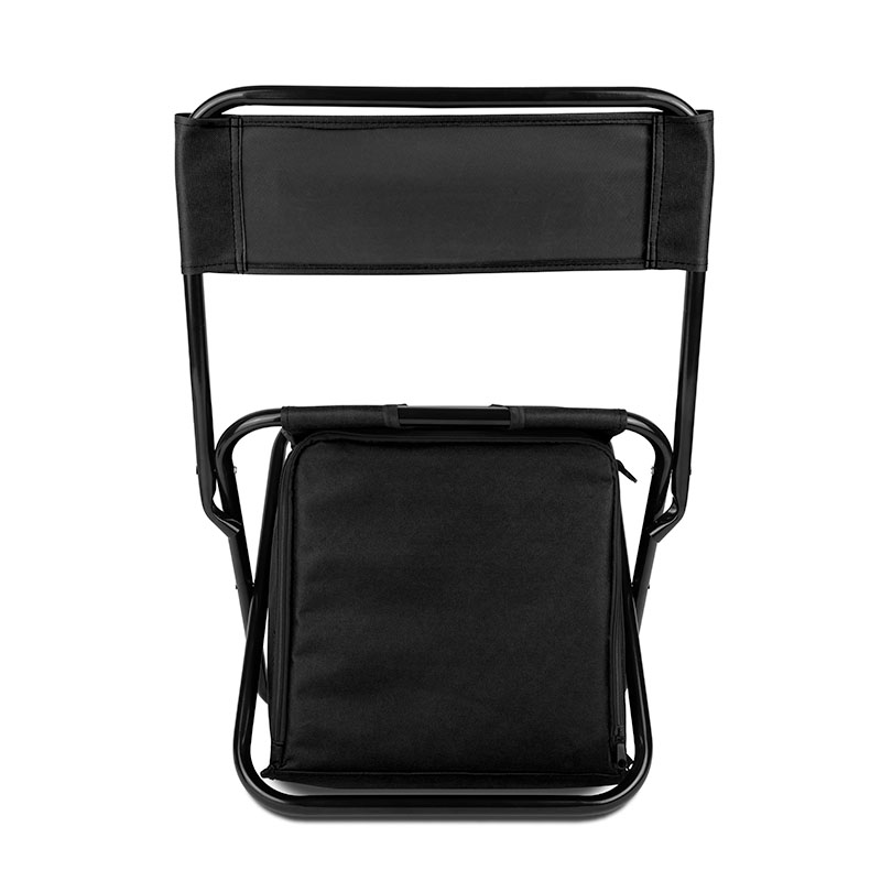 Folding Chair w/24 Can Cooler Bag & Pockets 1