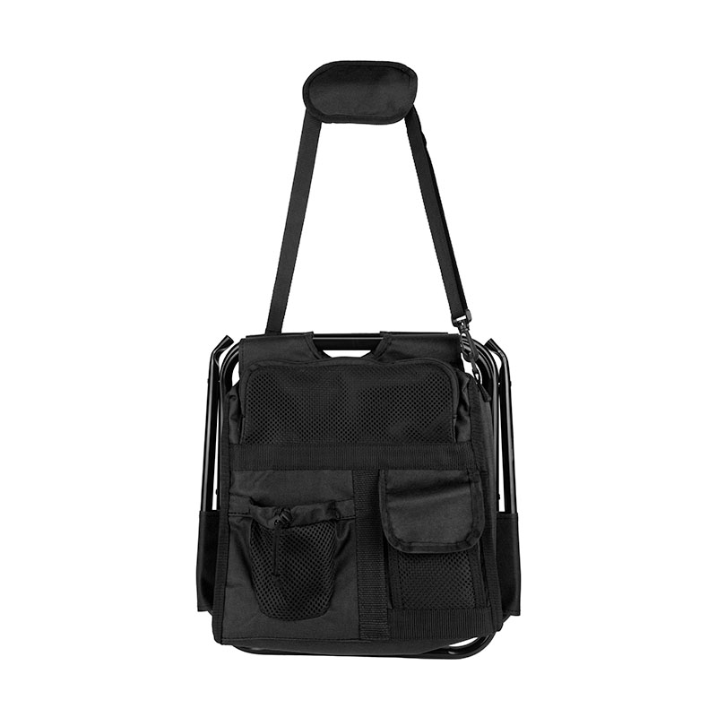 Folding Chair w/24 Can Cooler Bag & Pockets 1