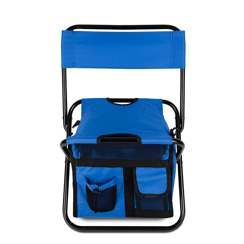 Folding Chair w/24 Can Cooler Bag & Pockets 1