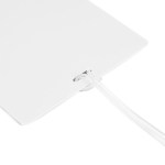 Imprinted Jumbo Luggage Tag - White Imprinted Jumbo Luggage Tag - White