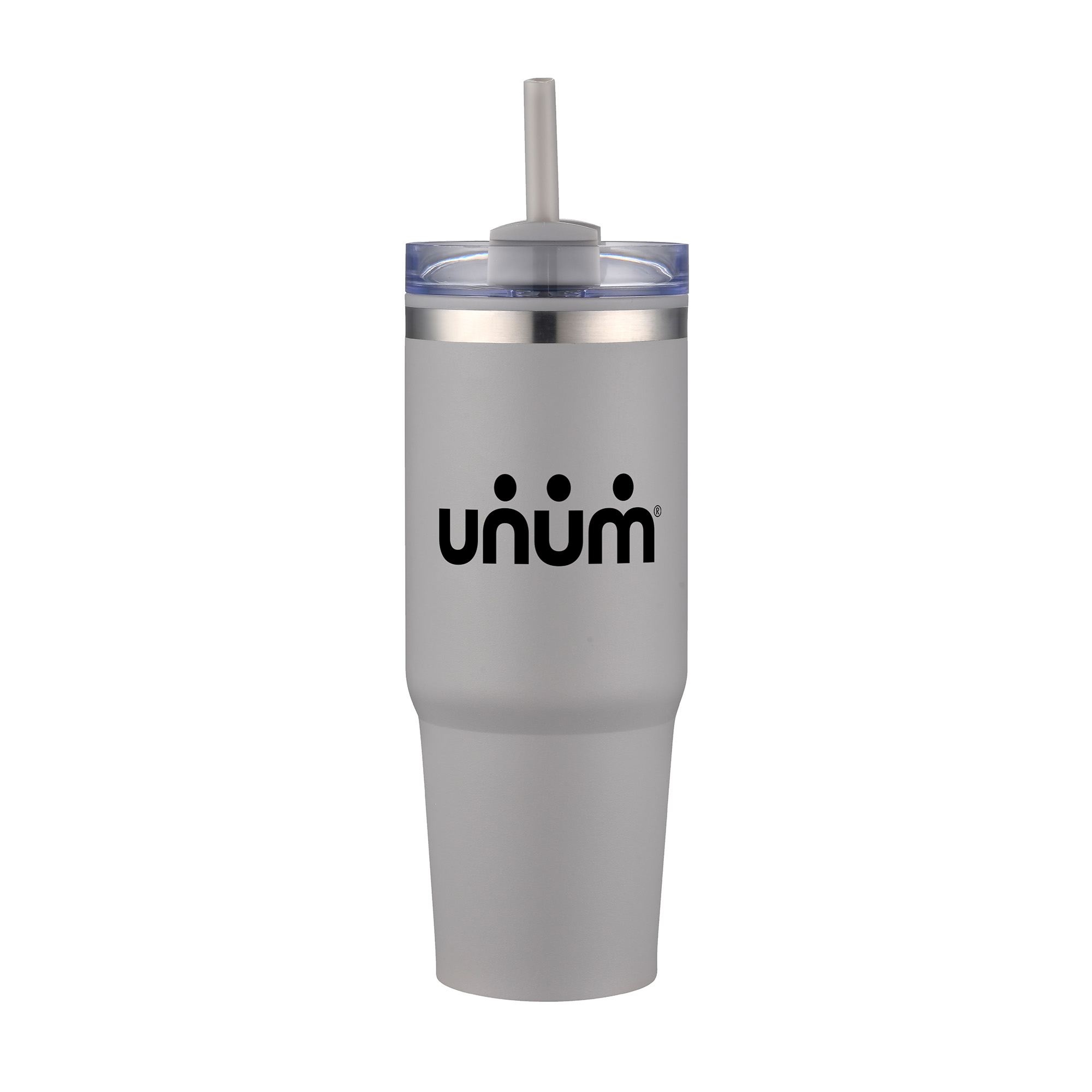 30 Oz. Dual Wall Stainless Steel Tumbler w/Clear Lid 1