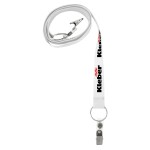 3/4" Screen Printed Dual Attachment Lanyard 1 3/4" Screen Printed Dual Attachment Lanyard 1