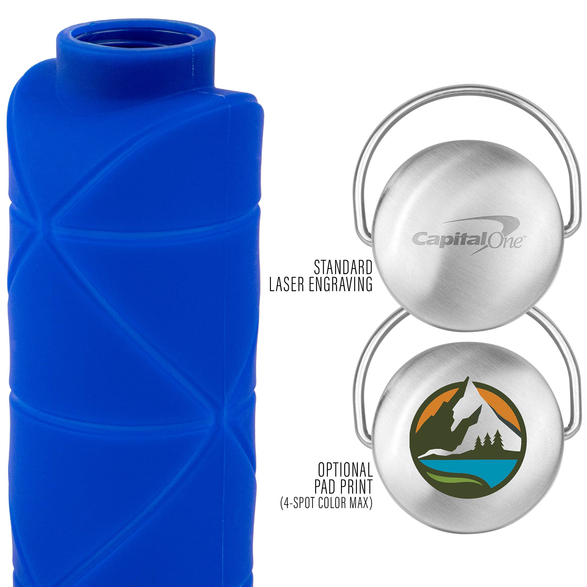 25 Oz. Origami Silicone Water Bottle 1