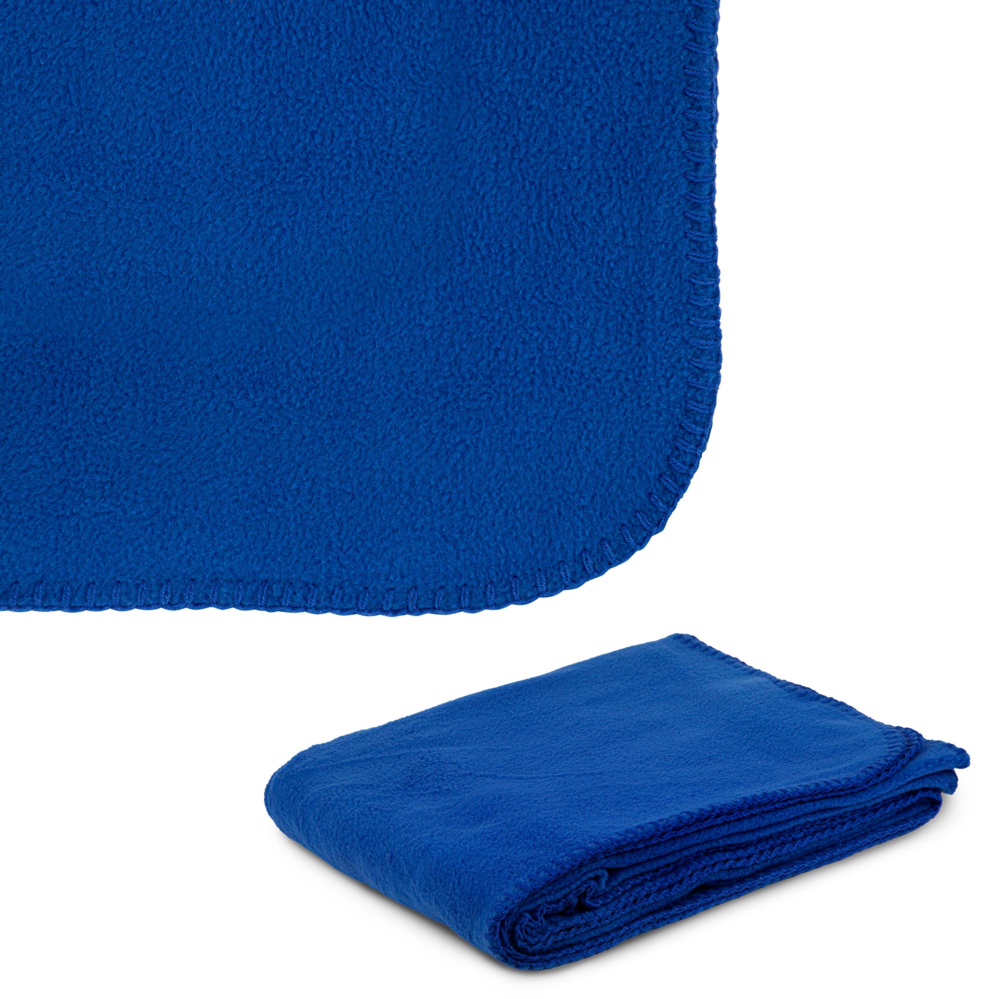 260g Anti-Pill Embroidered Fleece Throw Blanket 50" X 60" 1