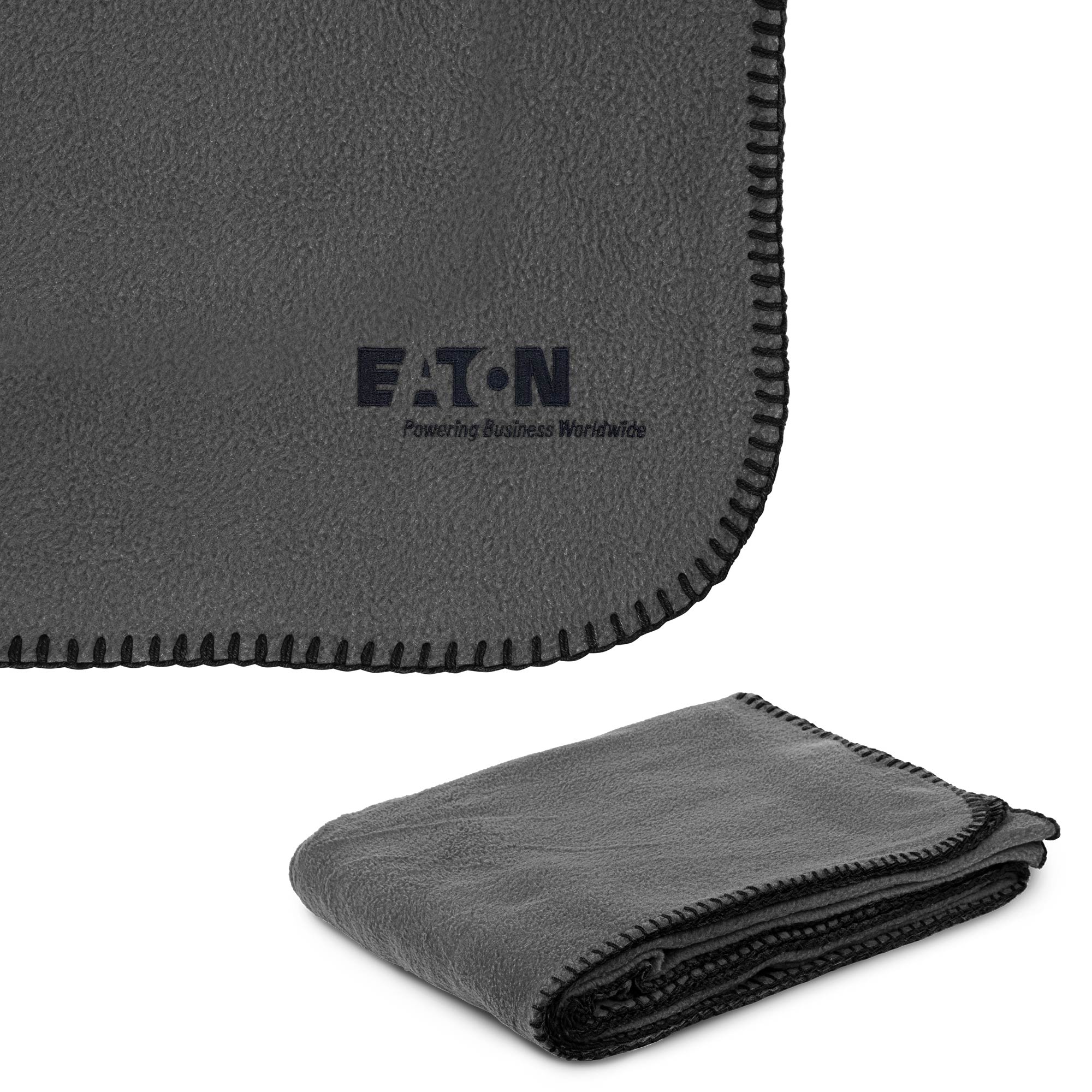 260g Anti-Pill Embroidered Fleece Throw Blanket 50" X 60" 1