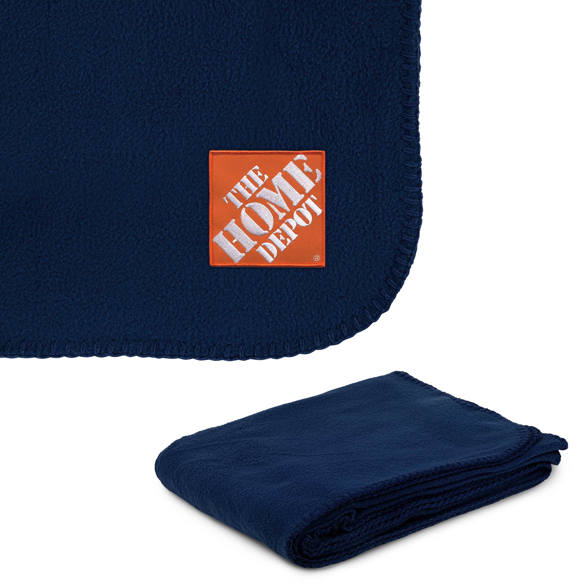260g Anti-Pill Embroidered Fleece Throw Blanket 50" X 60" 1