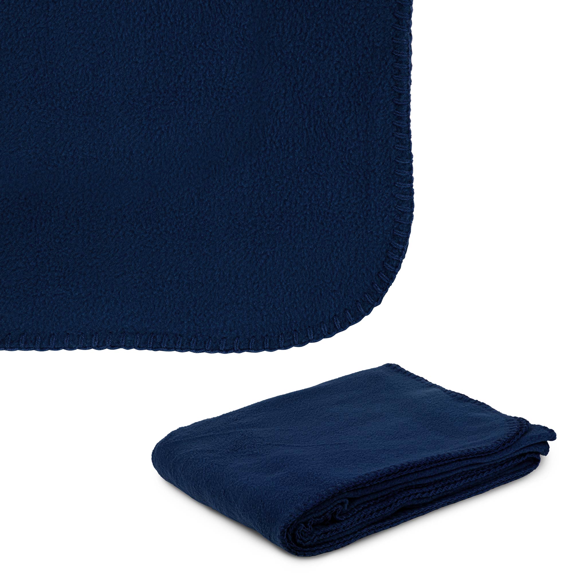 260g Anti-Pill Embroidered Fleece Throw Blanket 50" X 60" 1