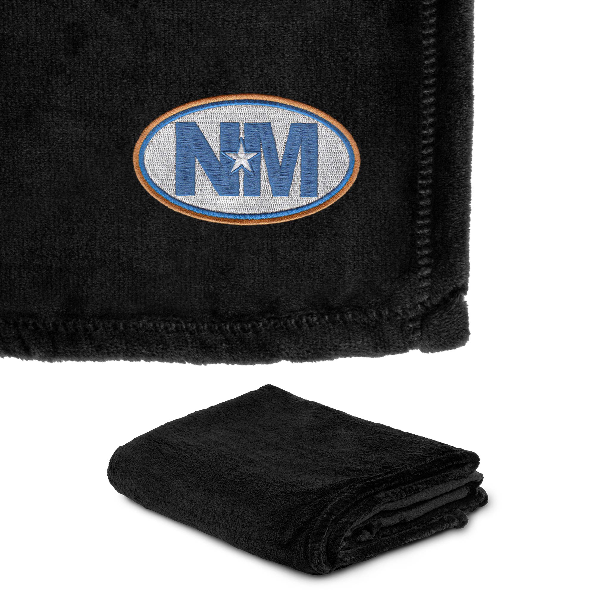 300g Mink Touch Embroidered Luxury Blanket 50" X 60" 1