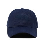 Promo Poly-Cotton 6 Panel Velcro Strap Baseball Cap (Air - 3-4 Weeks) - Navy Blue Front Promo Poly-Cotton 6 Panel Velcro Strap Baseball Cap (Air - 3-4 Weeks) - Navy Blue Front