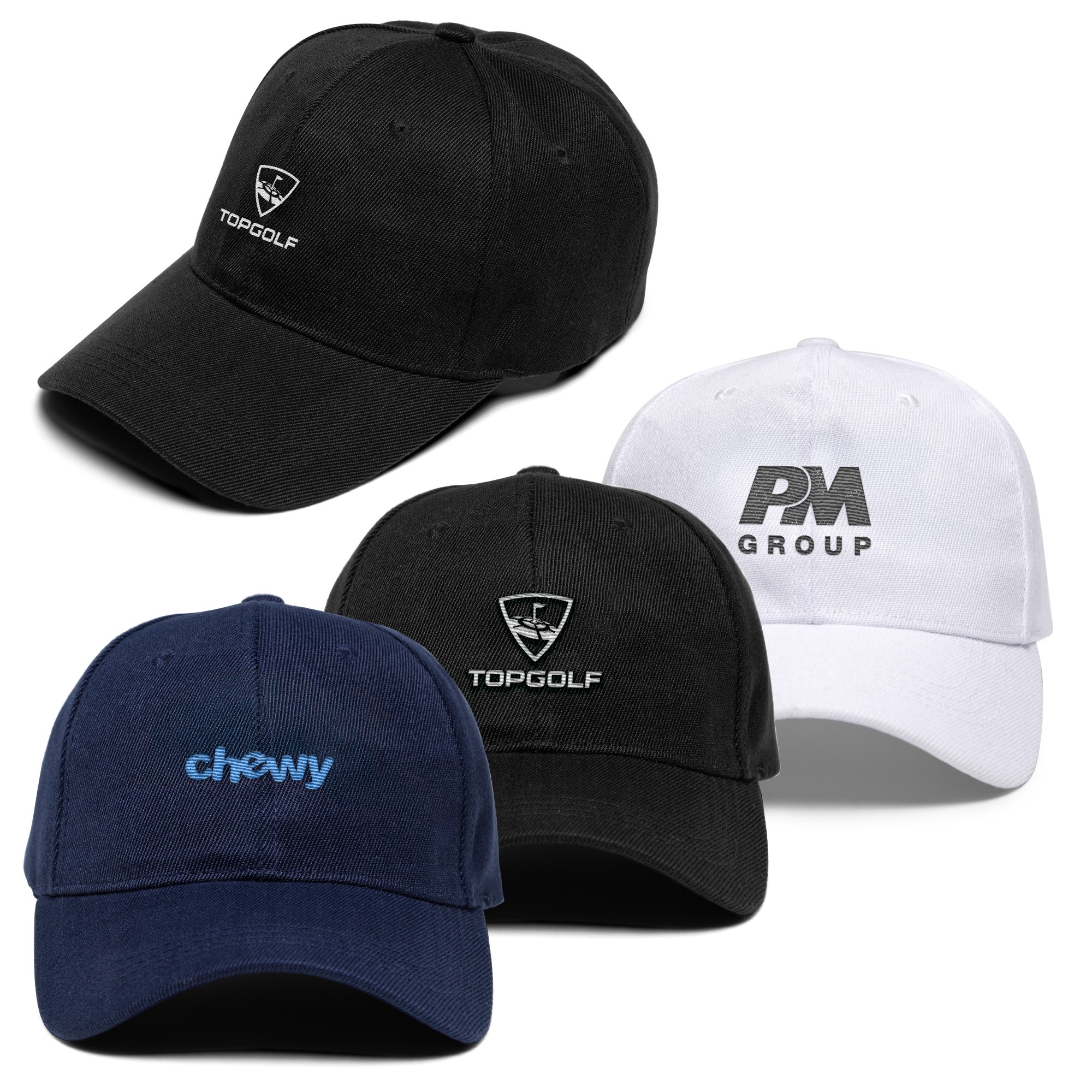 Promo Poly-Cotton 6 Panel Velcro Strap Baseball Cap (Air - 3-4 Weeks) 1