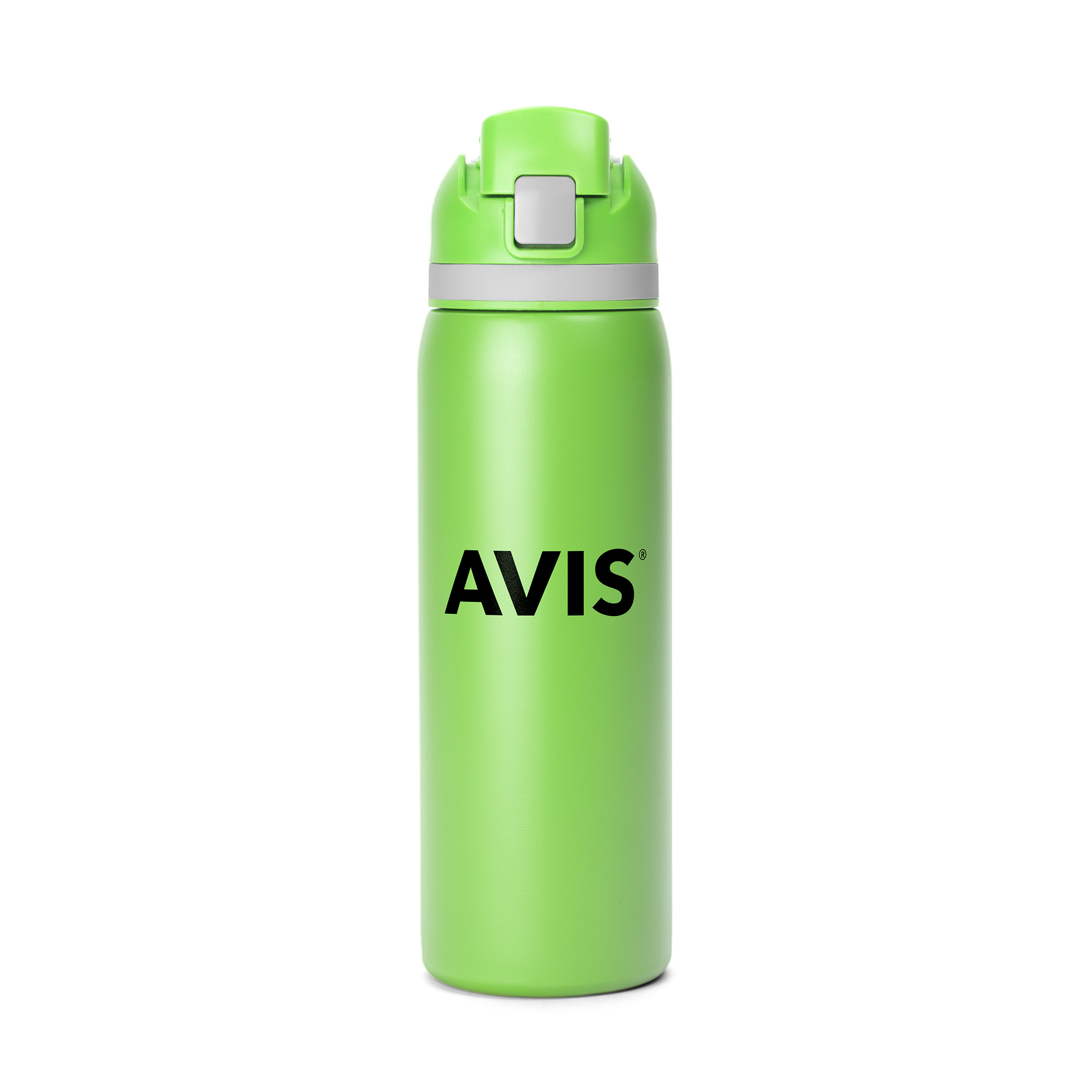 27 Oz. Two-Toned Stainless Steel Pop Straw Bottle 1