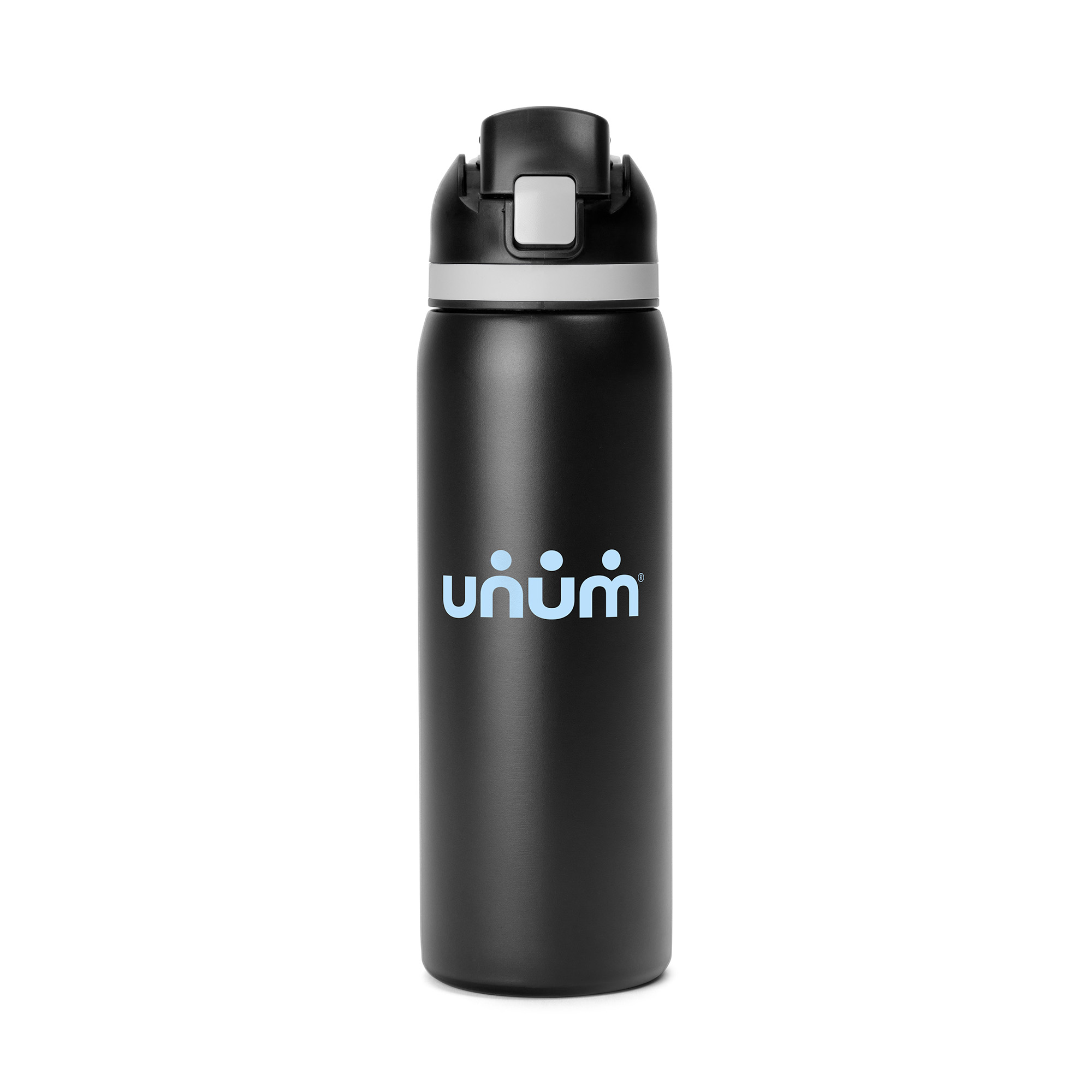 27 Oz. Two-Toned Stainless Steel Pop Straw Bottle 1