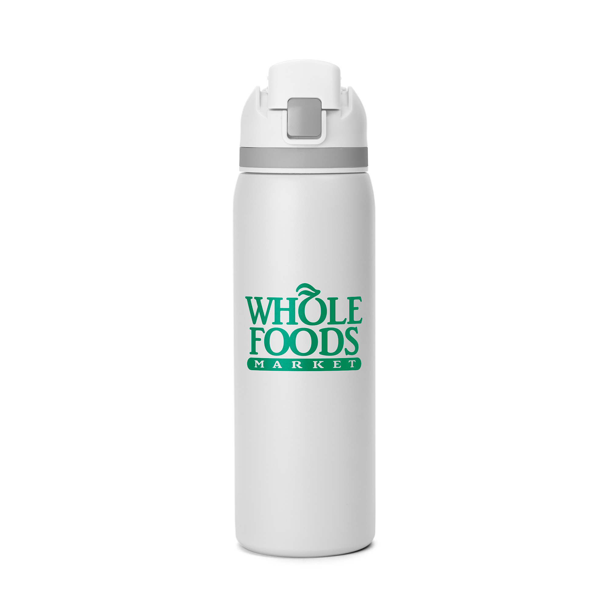 27 Oz. Two-Toned Stainless Steel Pop Straw Bottle 1