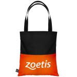 Dye Sublimation 300D Polyester Tote - Black/Various Dye Sublimation 300D Polyester Tote - Black/Various