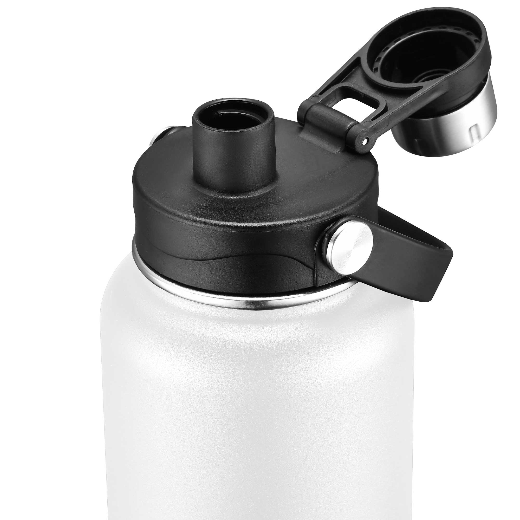 34oz Double-Wall Insulated Stainless Steel Water Bottle with Flip Spout 1
