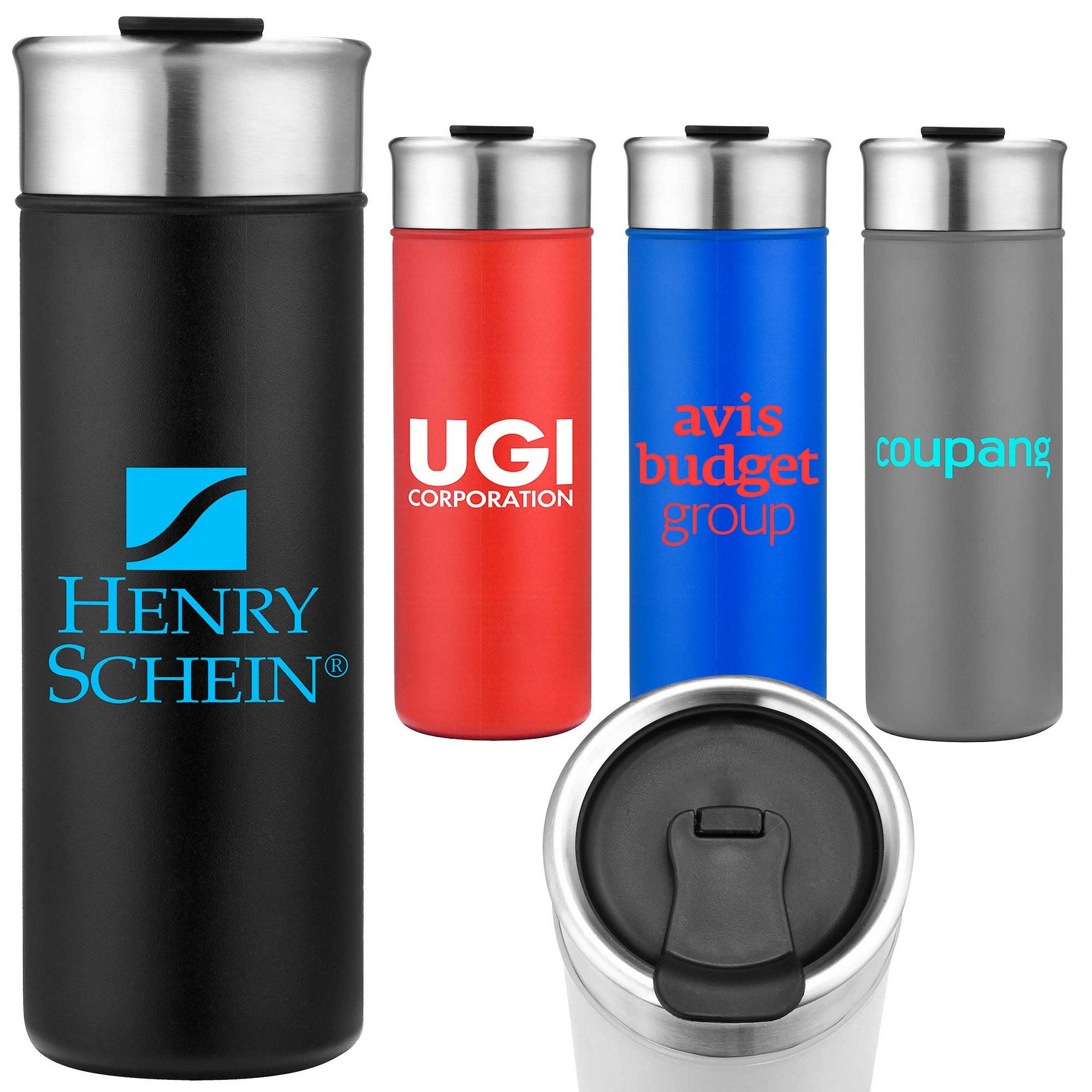 18oz. Double-Wall Insulated Stainless Steel Tumbler with Flip Lid 1