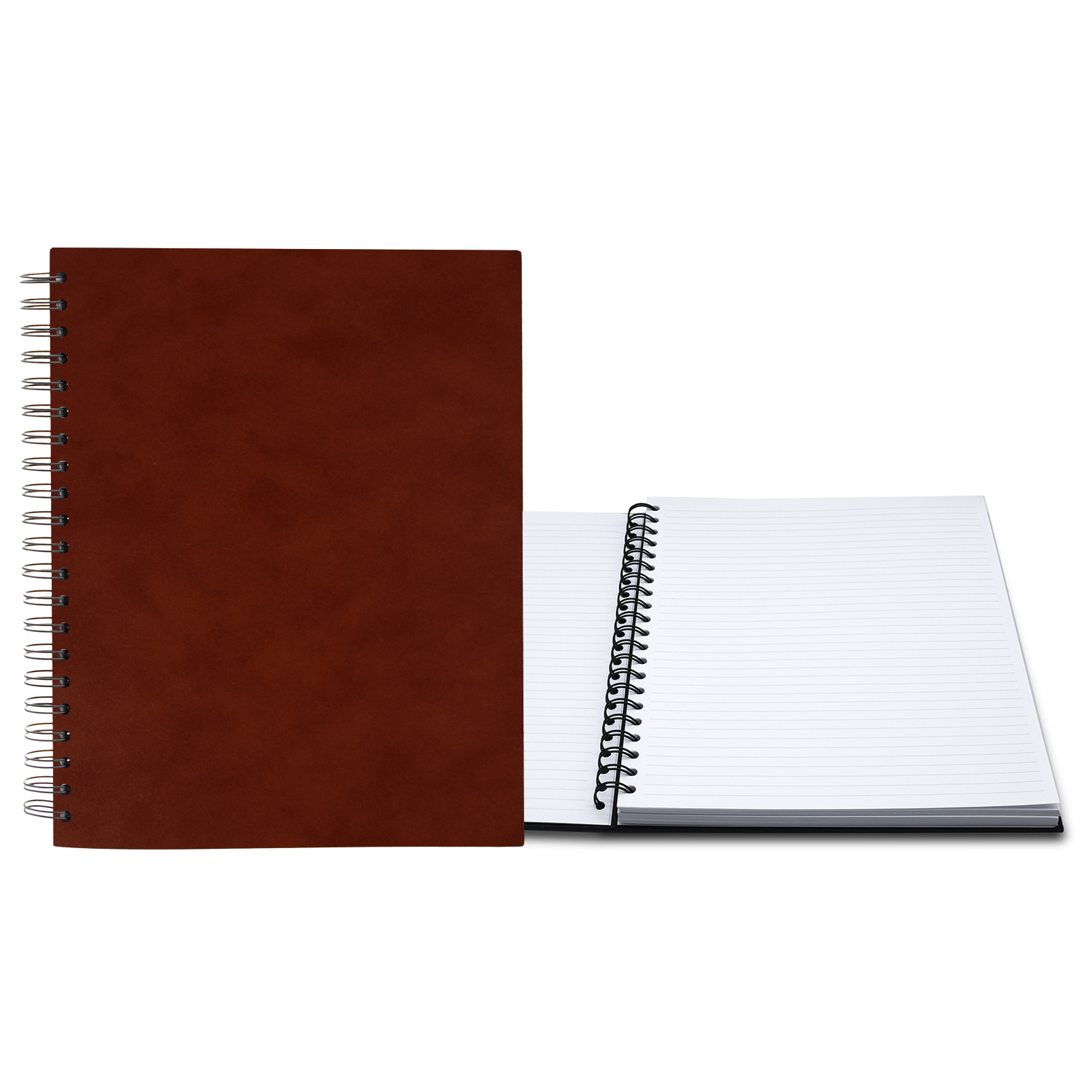 8.5" x 11" Premium Leather Spiral Journal 1