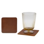 Outpost leather square coasters 2 Outpost leather square coasters 2