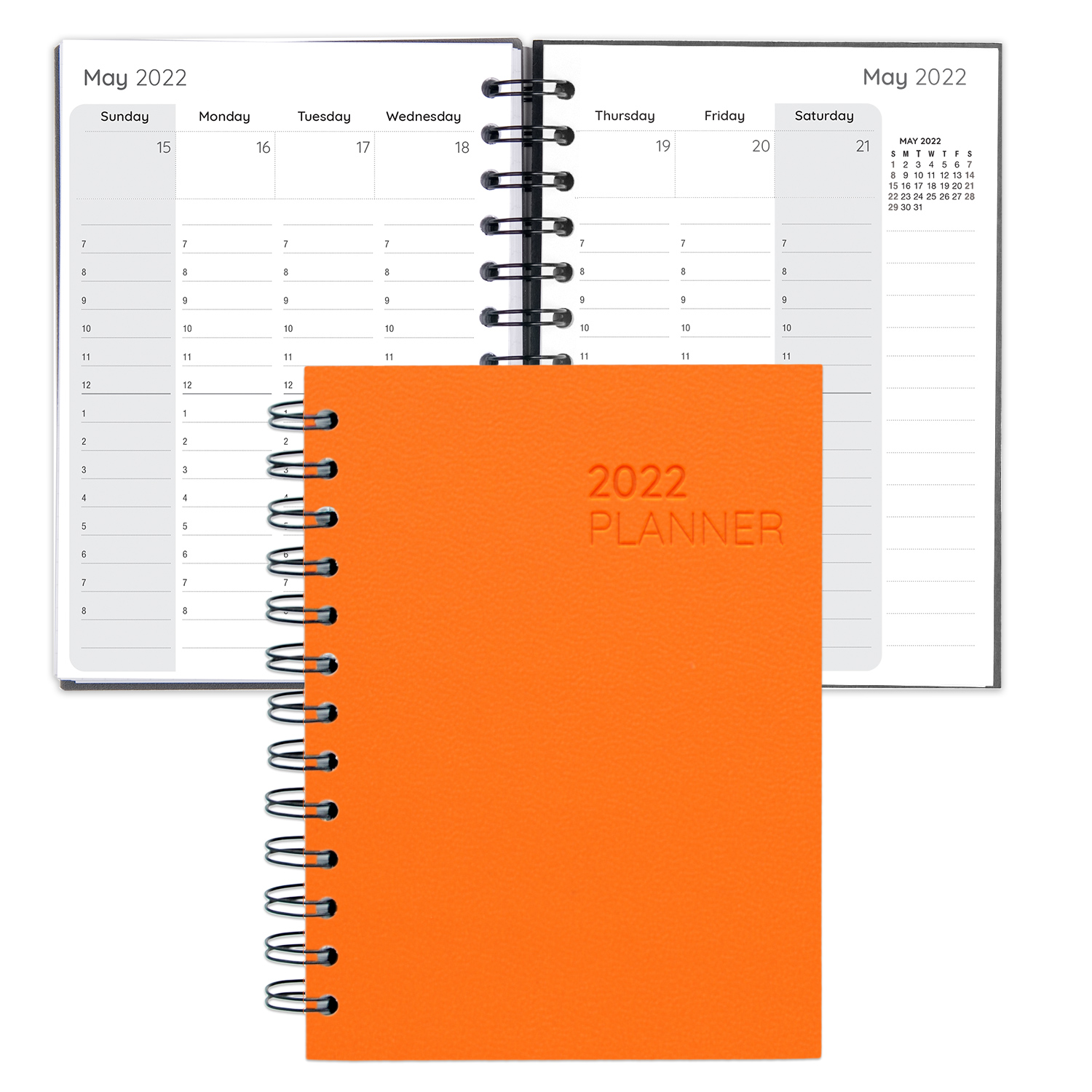 Leather Spiral Weekly Planner 1