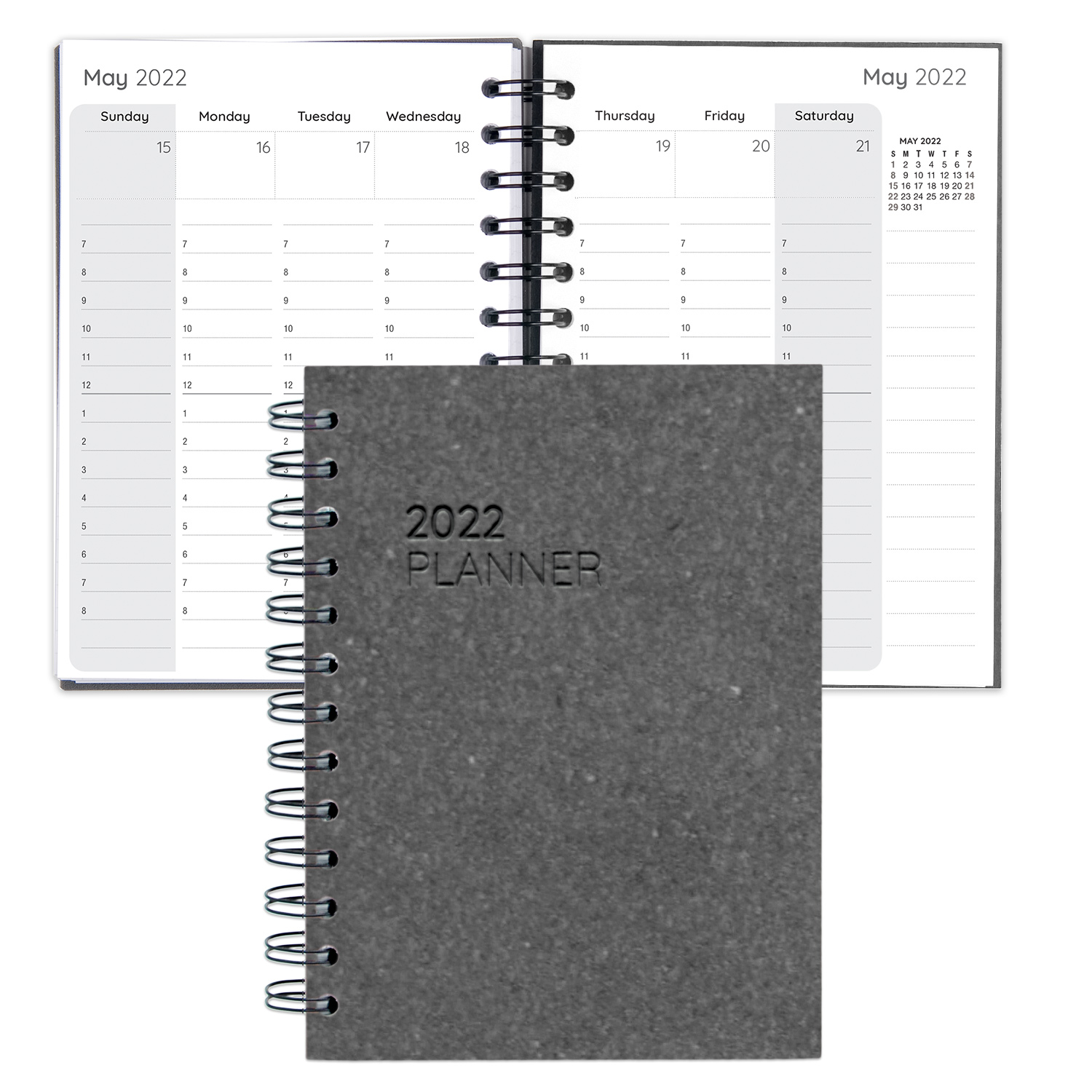 Leather Spiral Weekly Planner 1