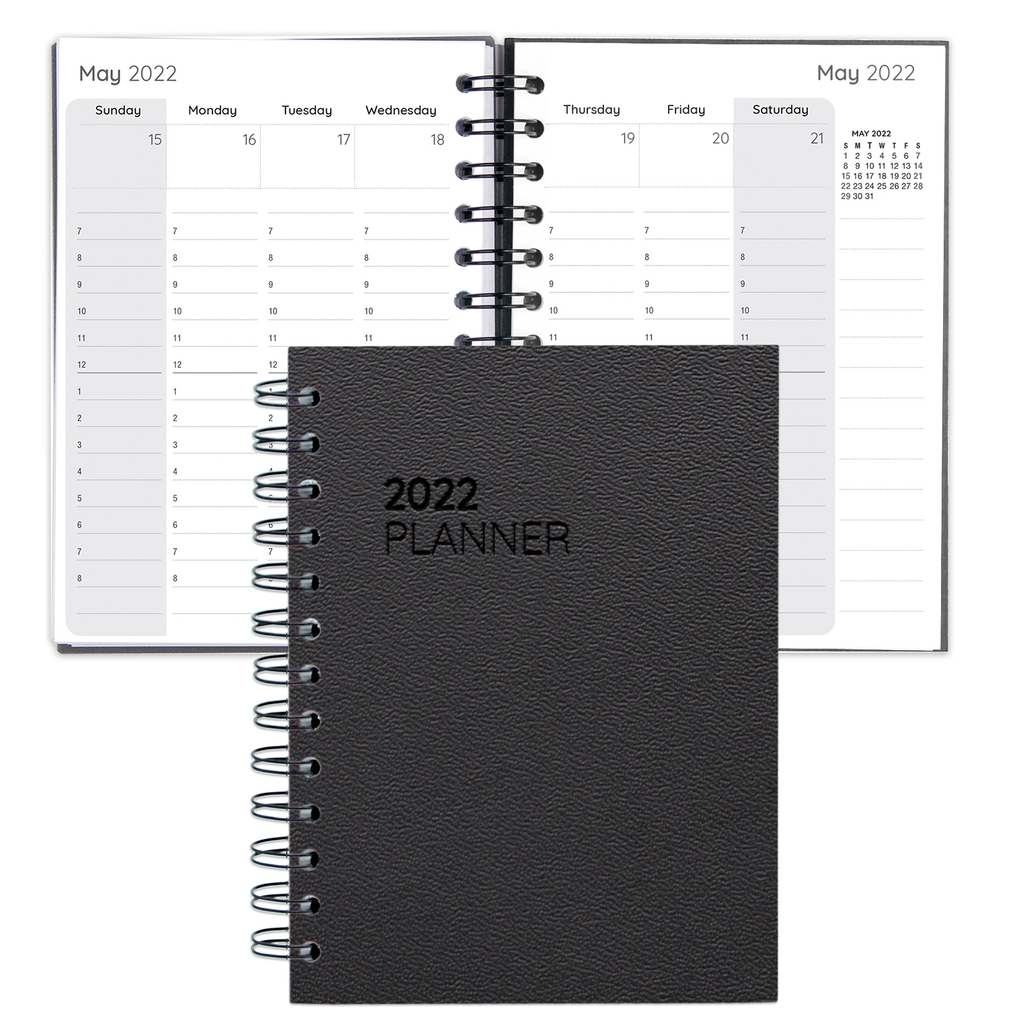 Leather Spiral Weekly Planner 1
