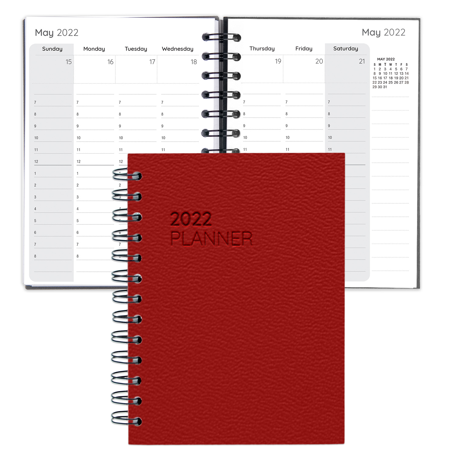 Leather Spiral Weekly Planner 1