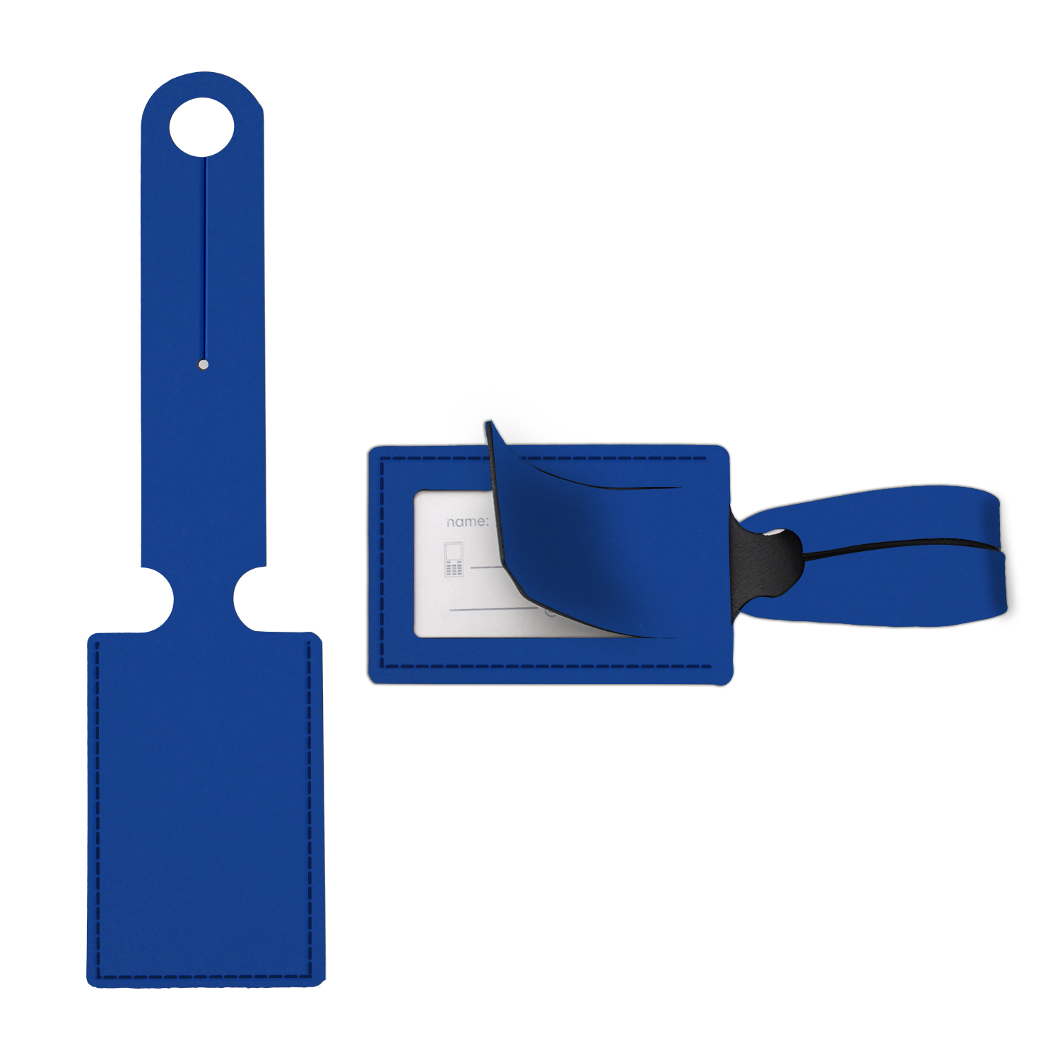 Modern Leather Luggage Tag 1