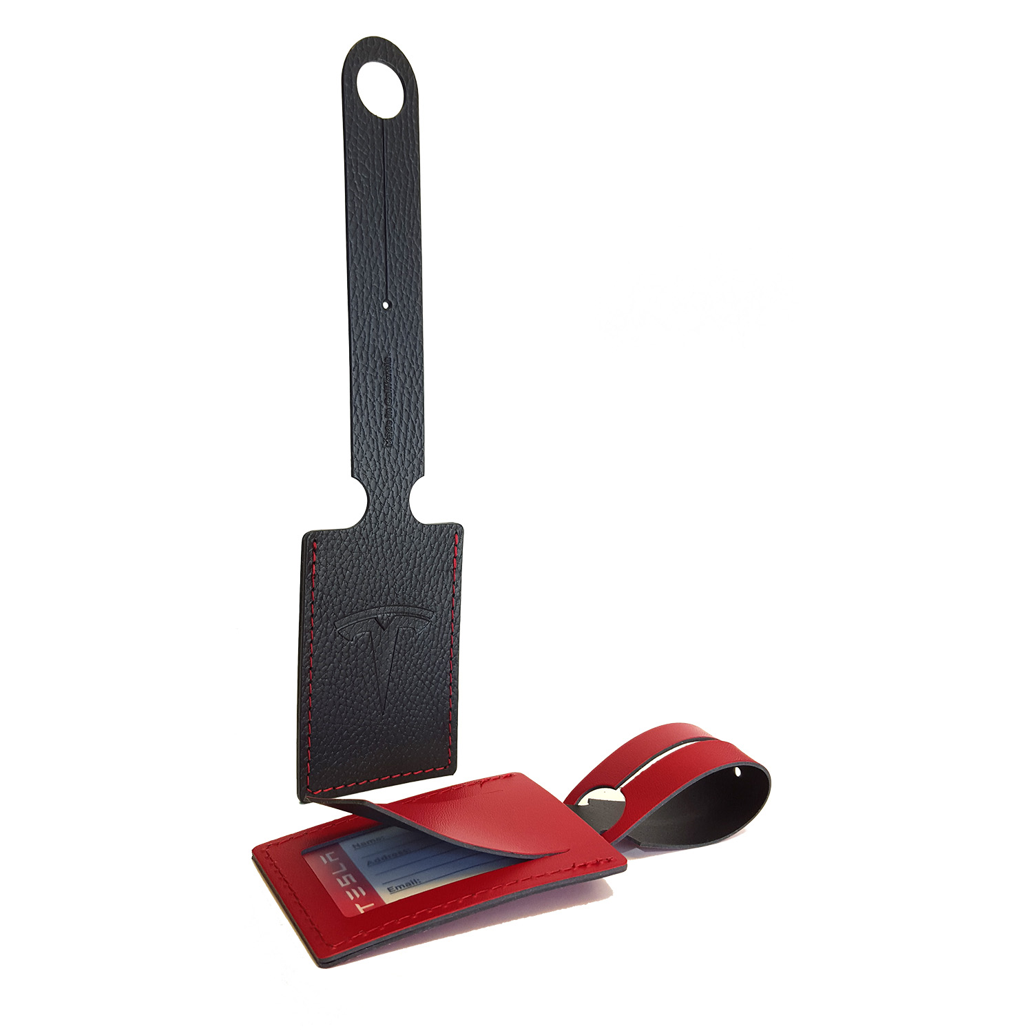 Modern Leather Luggage Tag 1