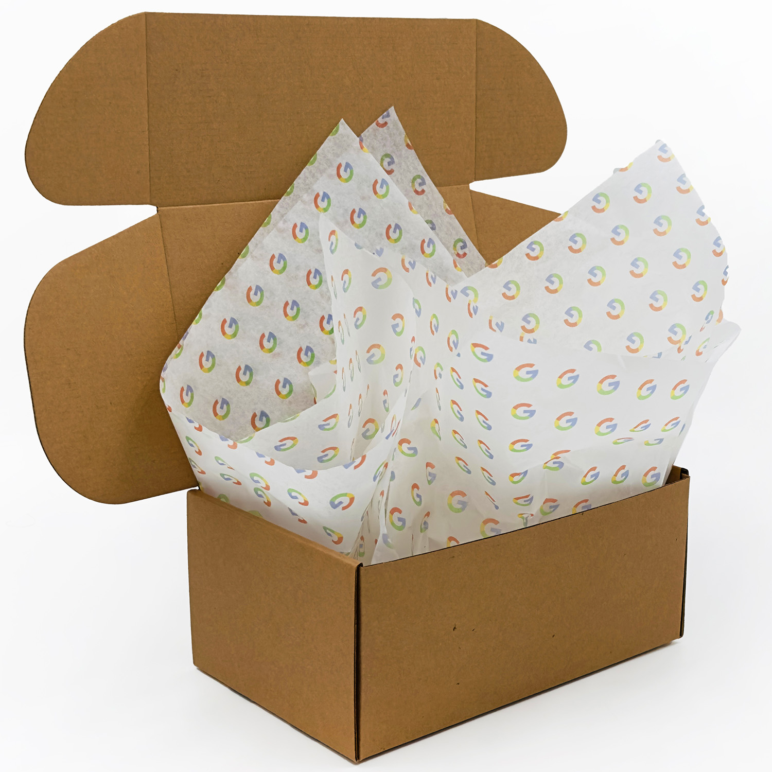 Custom Tissue Paper - White Background Standard Size (17" x 23") 1