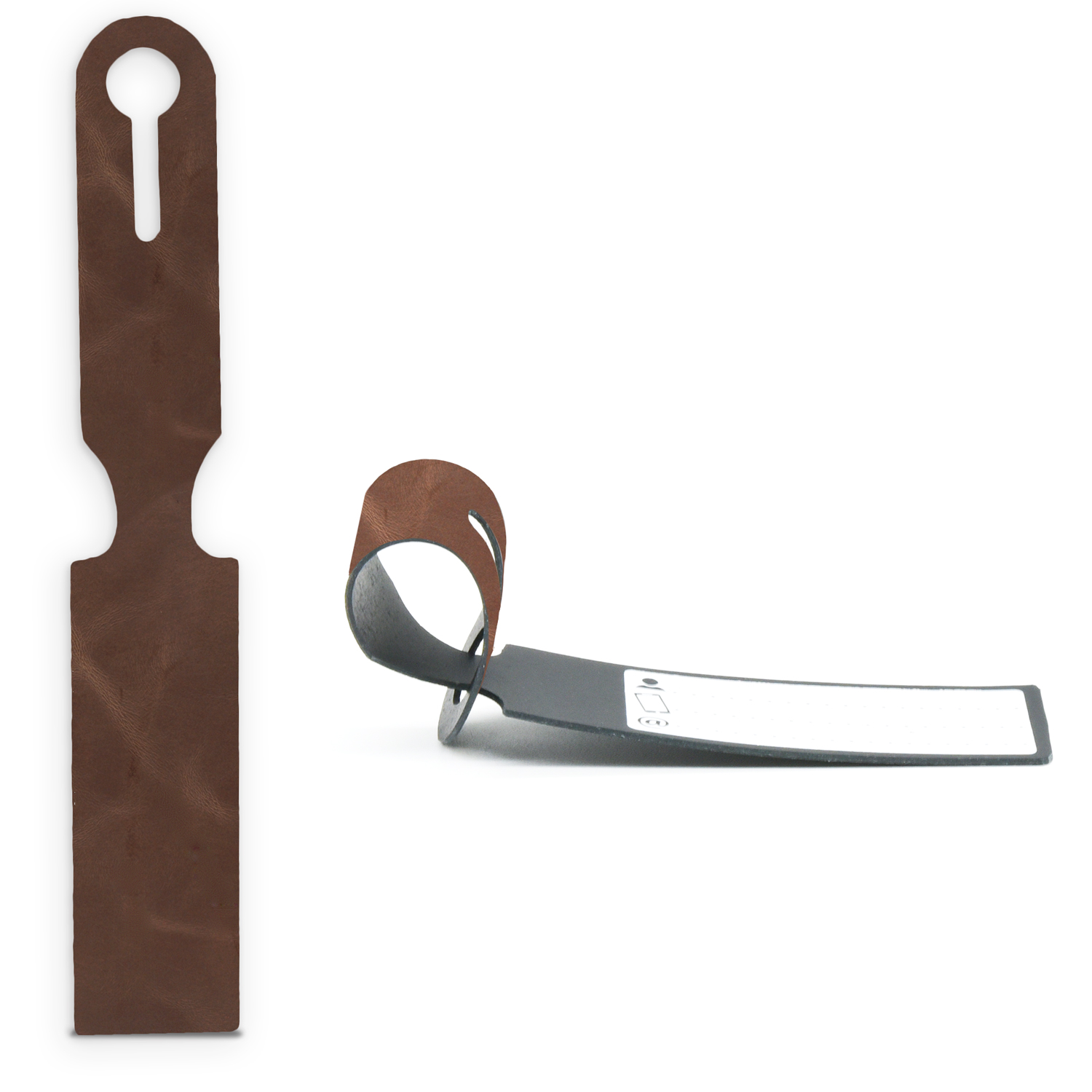 Classic Leather Luggage Tag 2
