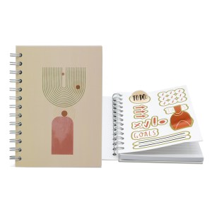 5" x 7" Full Color Spiral Sticker Journal 1 5" x 7" Full Color Spiral Sticker Journal 1