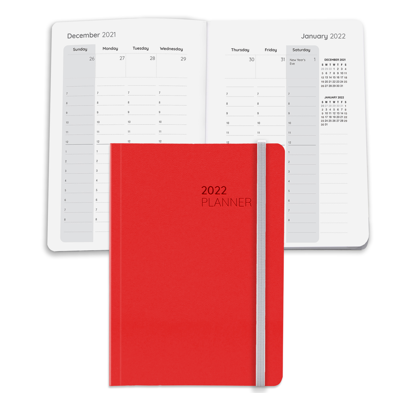 Senzabrite Faux Leather Perfect Bound Weekly Planner Journal Book 2