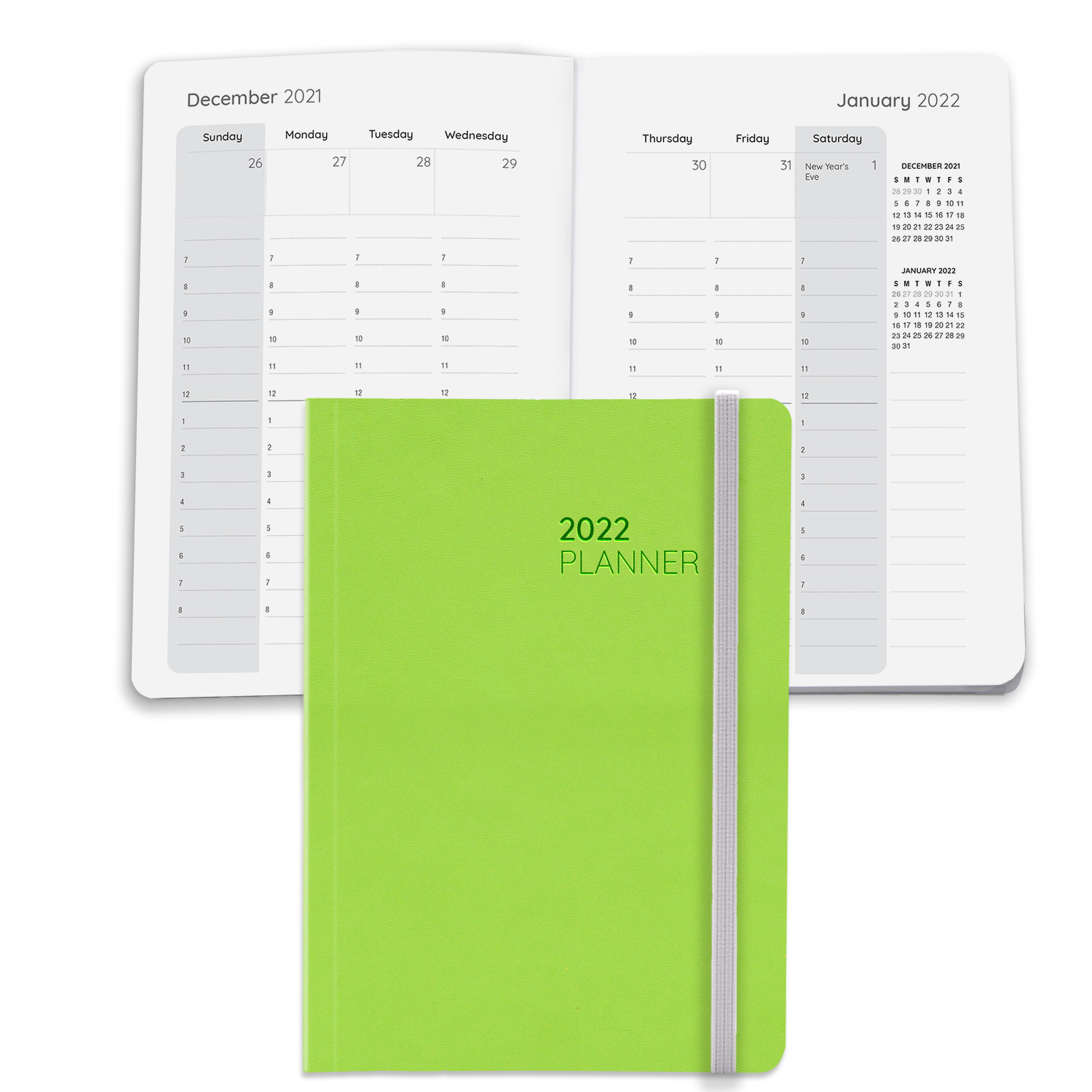 Senzabrite Faux Leather Perfect Bound Weekly Planner Journal Book 2