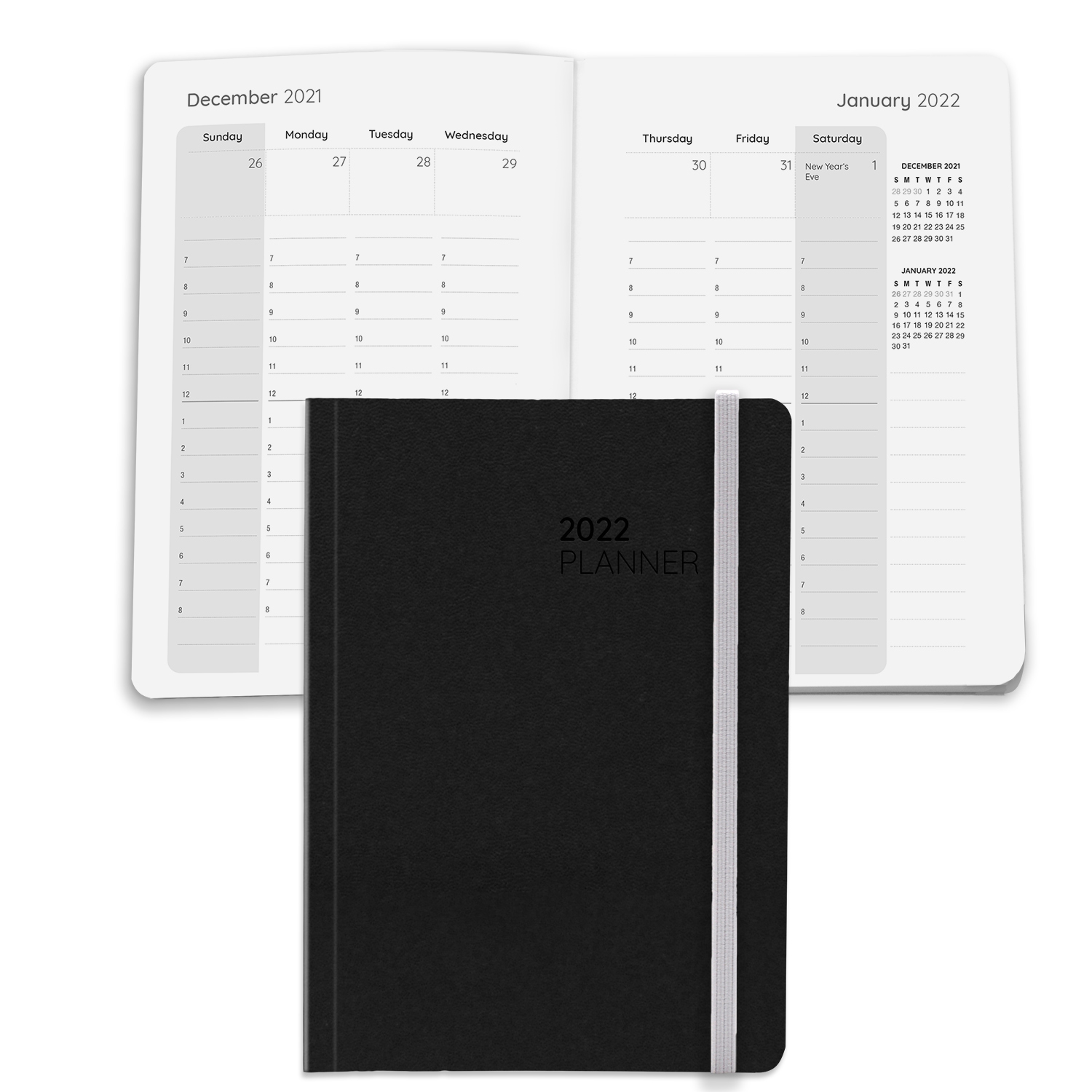 Senzabrite Faux Leather Perfect Bound Weekly Planner Journal Book 2