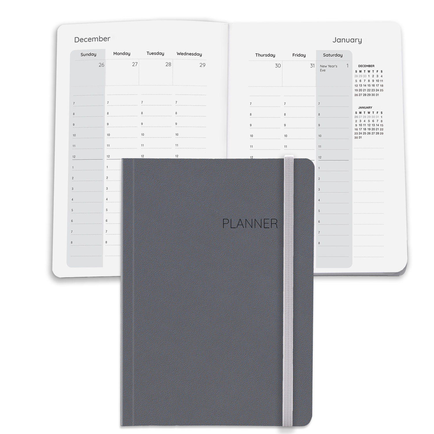 Senzabrite Faux Leather Perfect Bound Weekly Planner Journal Book 2