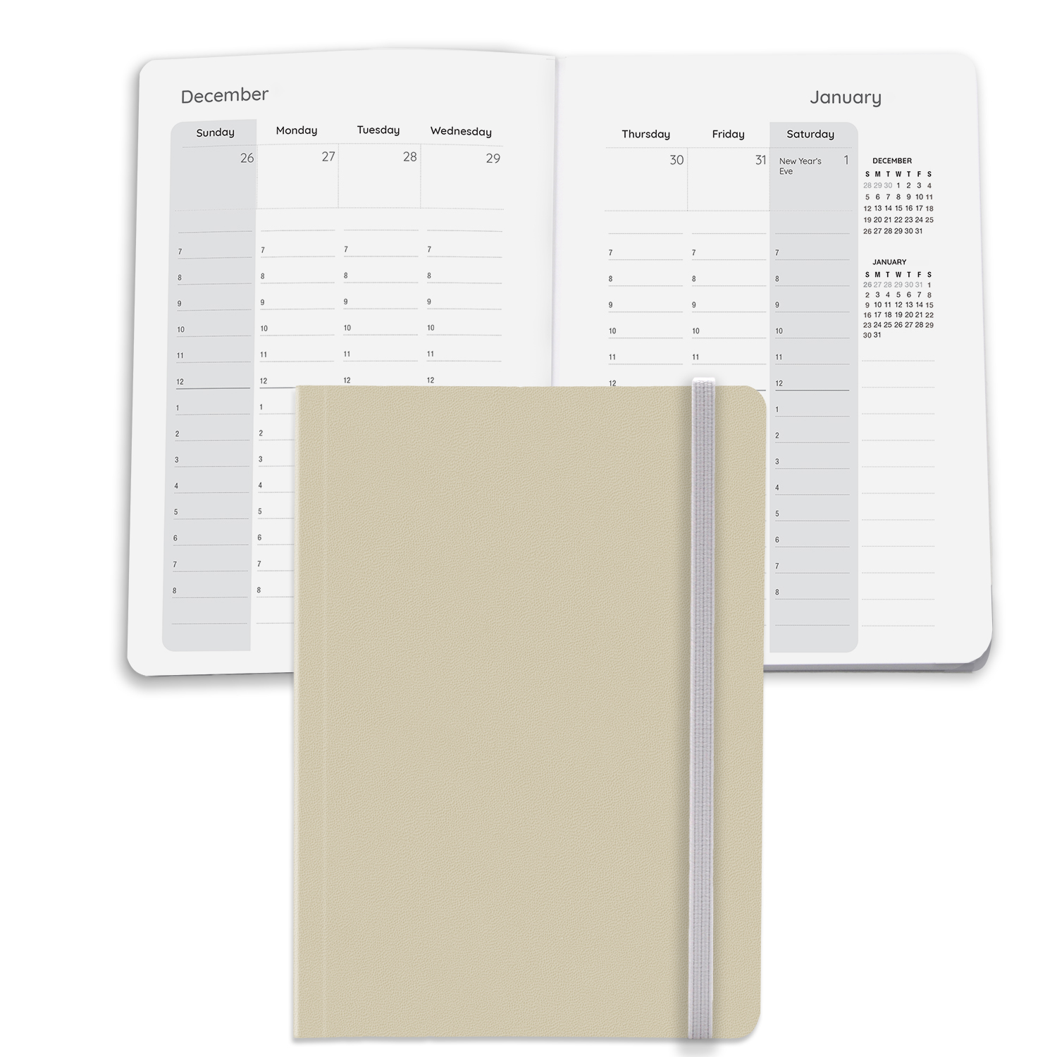 Senzabrite Faux Leather Perfect Bound Weekly Planner Journal Book 2