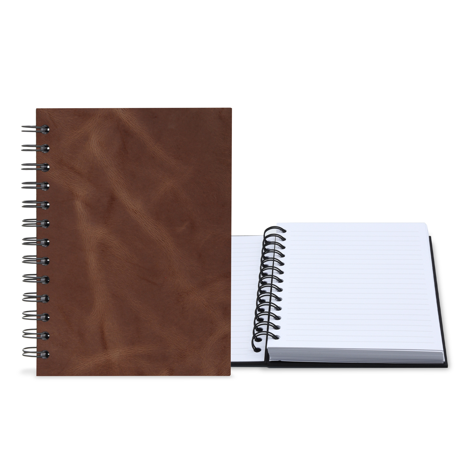 5" x 7" Premium Leather Spiral Journal 1