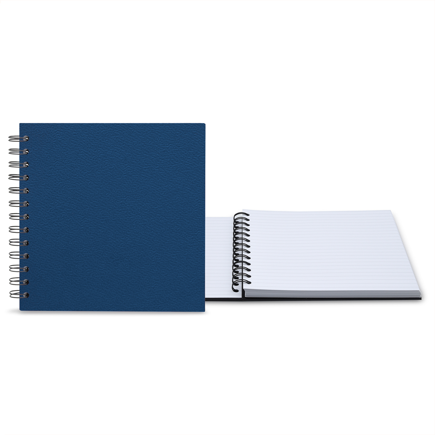 7" x 7" Premium Leather Spiral Journal 1
