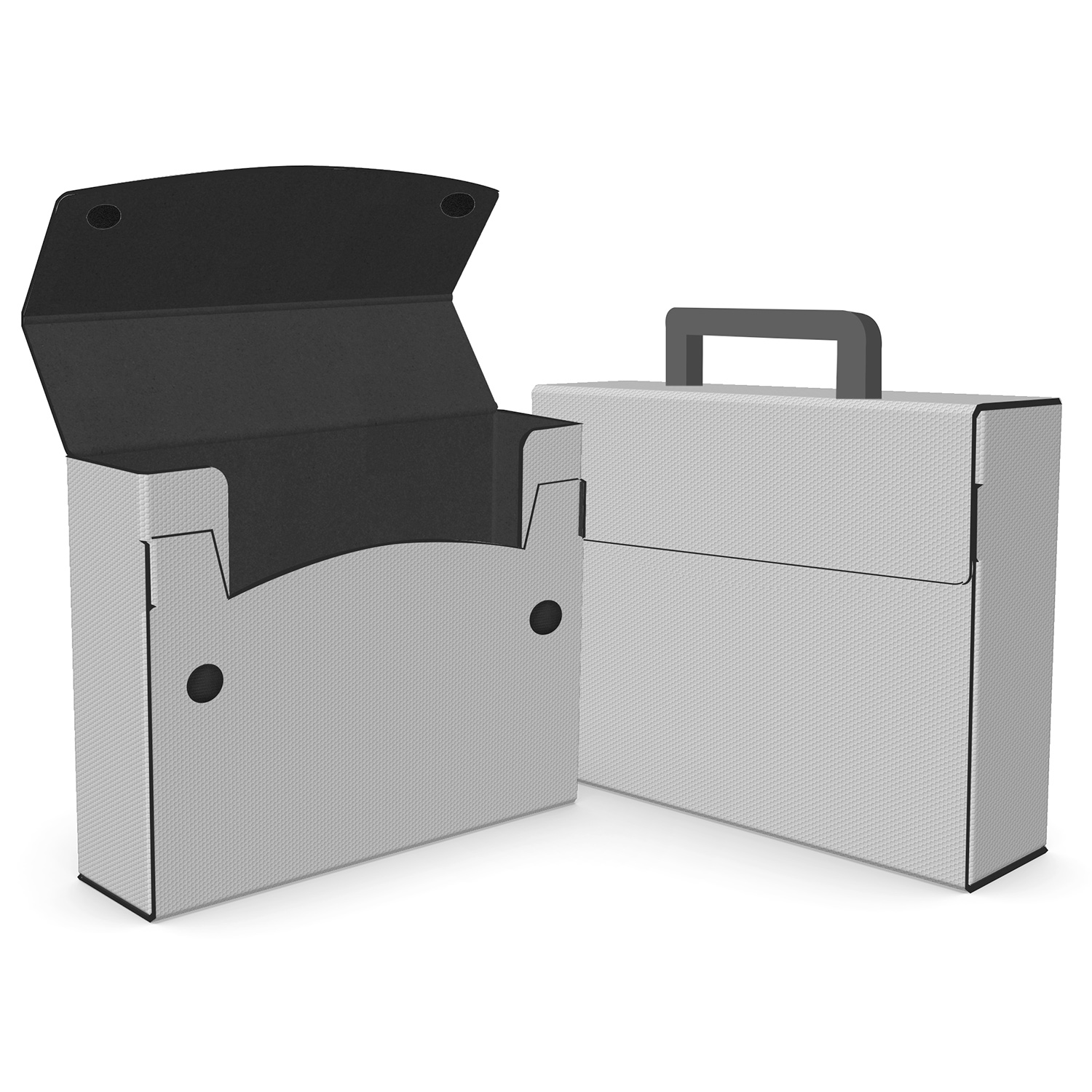 Large Portfolio Briefcase Style w/ Elastic (13"x12"x4") 1