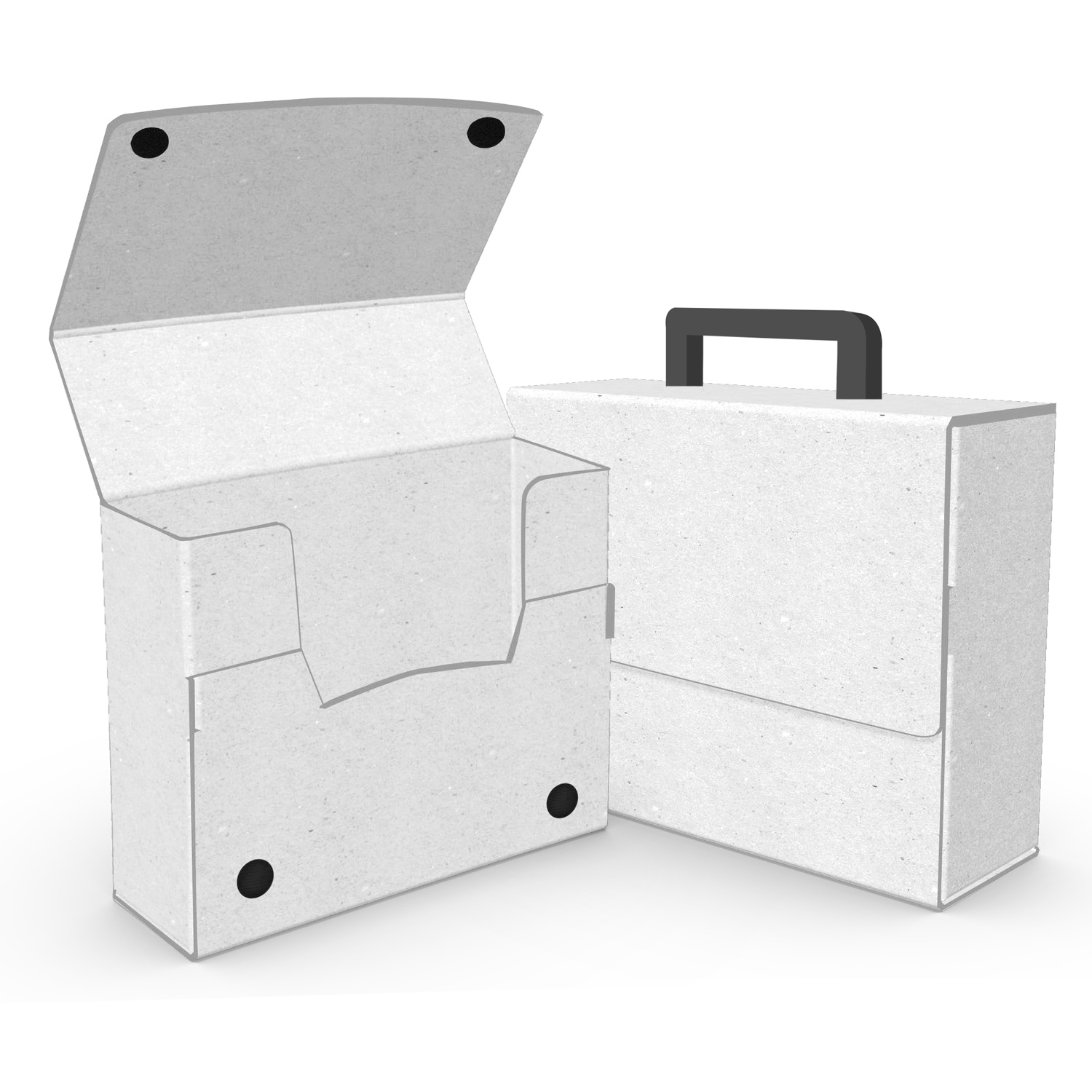 Large Portfolio Briefcase Style w/ Elastic (13"x12"x4") 1
