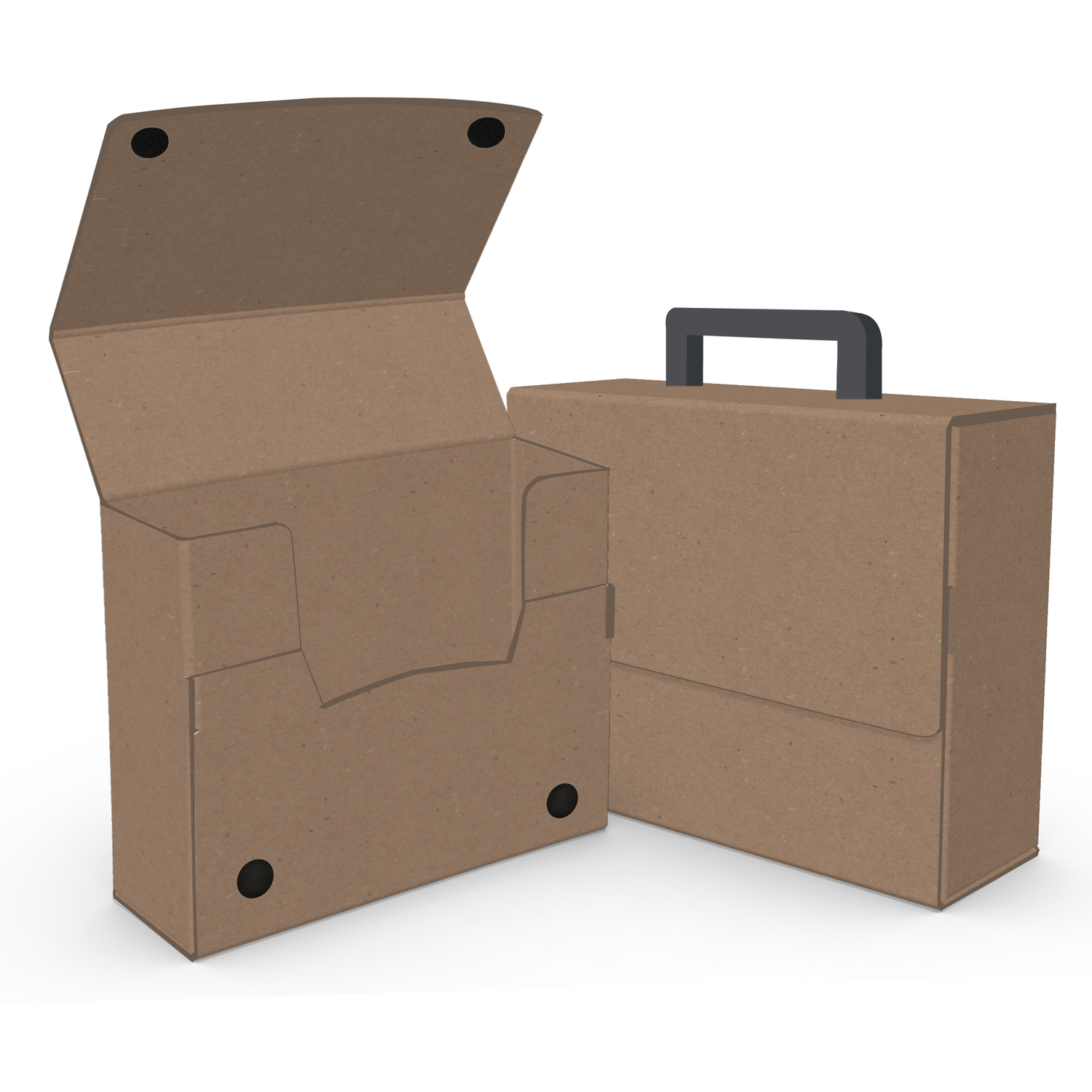 Large Portfolio Briefcase Style w/ Elastic (13"x12"x4") 1