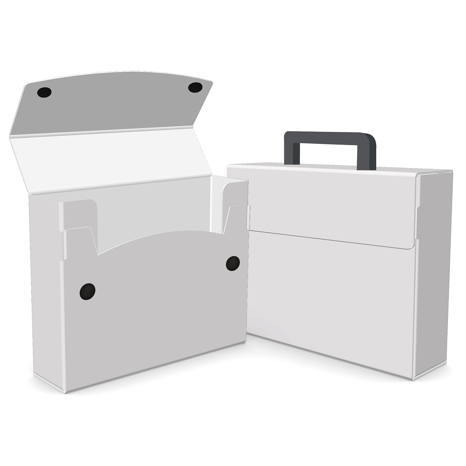 Large Portfolio Briefcase Style w/ Elastic (13"x12"x4") 1