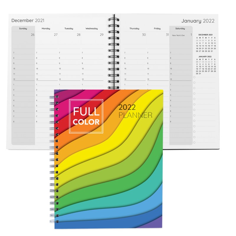 Large Full Color Spiral Weekly Planner notebook 8.5" x 11" 1 Large Full Color Spiral Weekly Planner notebook 8.5" x 11" 1