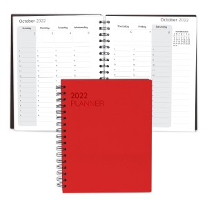 Senzabrite Faux Leather Spiral Weekly Planner Notebook 1 Senzabrite Faux Leather Spiral Weekly Planner Notebook 1